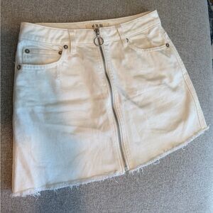 Free People We The Free White Mini Skirt size 25